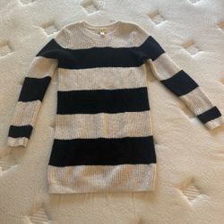 Striped Knit Sweater Dress girls size 8