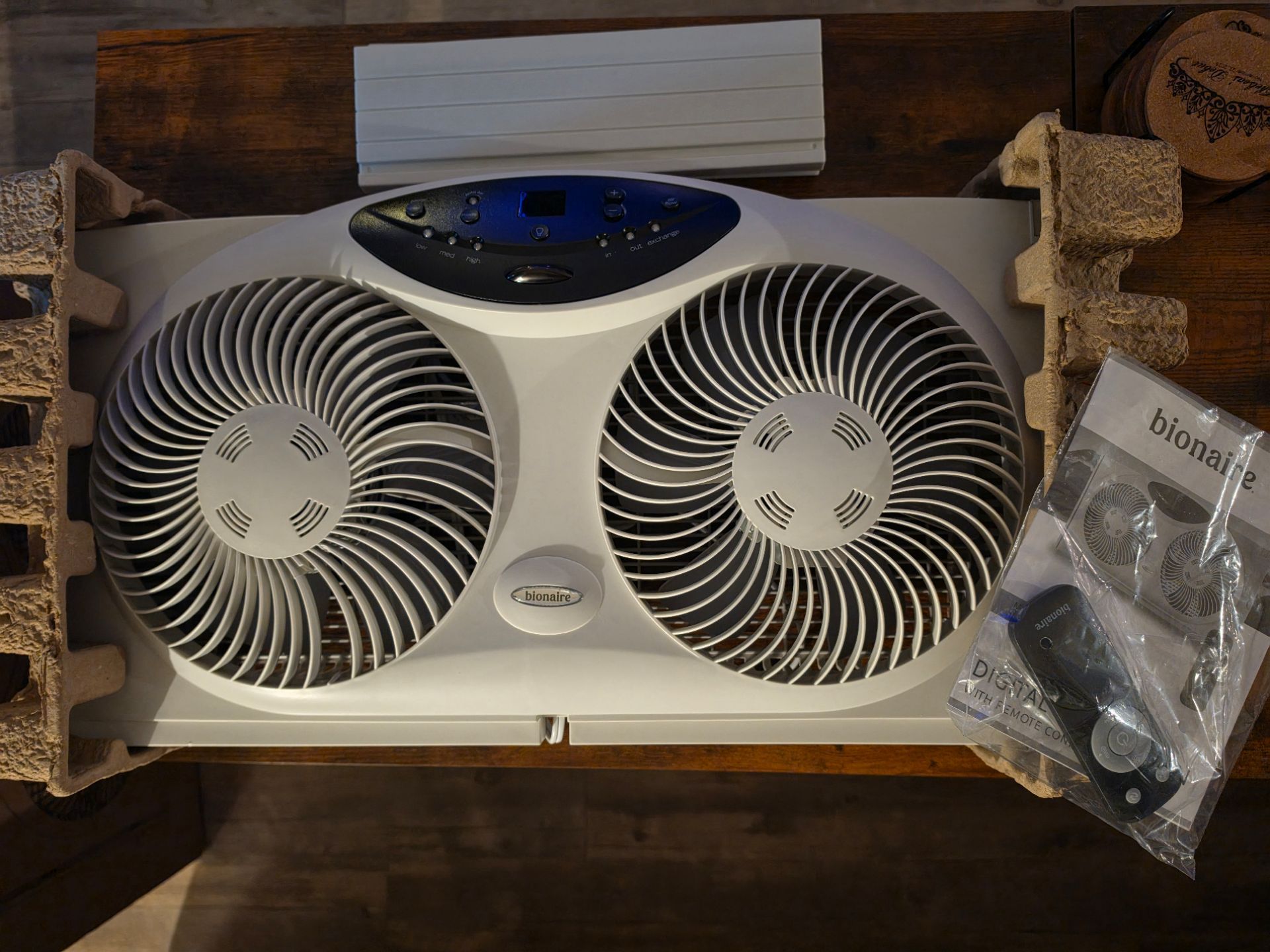 Bionaire Window Fan with Reversible Airflow Blades