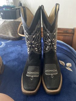 Black And White Designed Boots 