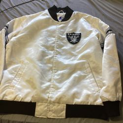 LAS VEGAS RAIDERS Starter Jackey Snap Down Large  