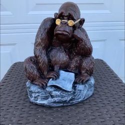 The Wall Street Monkey Statue