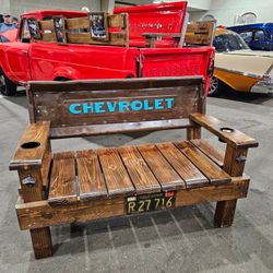 Custom Made Chevy Truck Tailgate Bench 