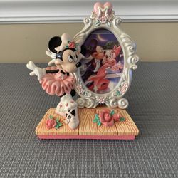 Disney Picture Frame Minnie Mouse Ballerina Walt Disney Company Enesco Vintage