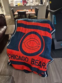Chicago Bears NFL Fleece Throw Blanket
