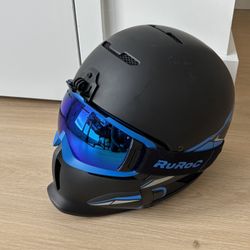 Ruroc RG1-DX Black & Blue Snow Helmet