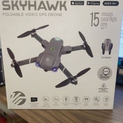 Vivitar - Sky Hawk Foldable Video GPS Drone 
