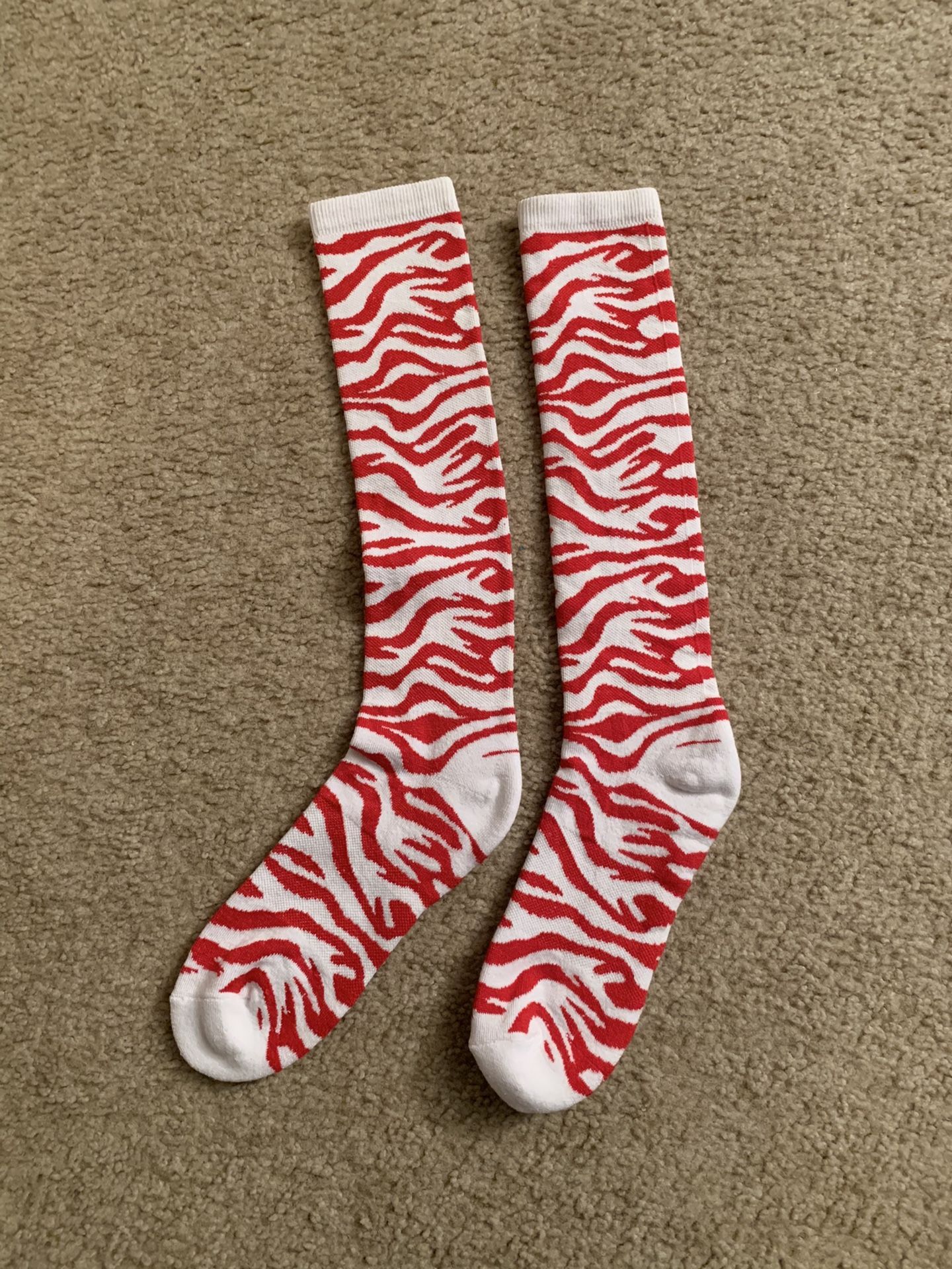 Brand New-Red Animal Print Socks(Up to 4 Pairs available)