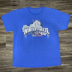 Vintage Winter Freeze Blue Racer Graphic T-Shirt