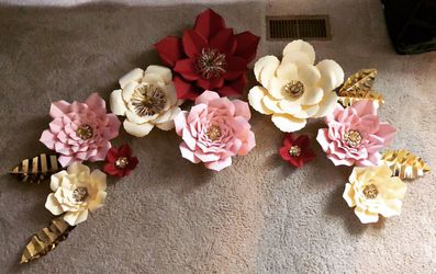 Paperflowers /flores de papel decor set