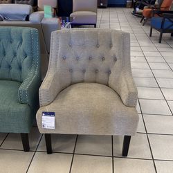 Rivet accent arm chair