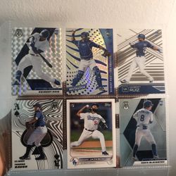 DODGERS ROOKIE CARDS/6 IN TOTAL