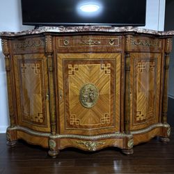 Console Table With Italian Custom Top 