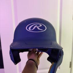 Blue Rawlings Pro Batting Helmet 