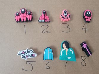Any 4 Squid Game Shoes Charms For Crocs Or Clogs 