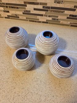Set of 4 Tealight Candle Holders