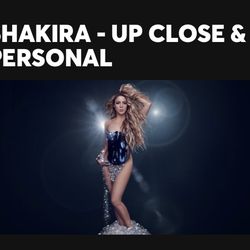 Shakira Up Close & Personal Dec 28 Sunday Hard Rock
