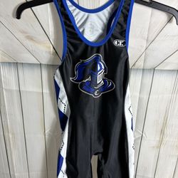 Cliff Keen Vintage Blue/White/Black Wrestling Singlet Sz Small