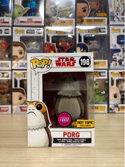 Funko Pop! Vinyl: Porg #198 - Flocked Chase Limited Edition - Hot Topic Exclusive