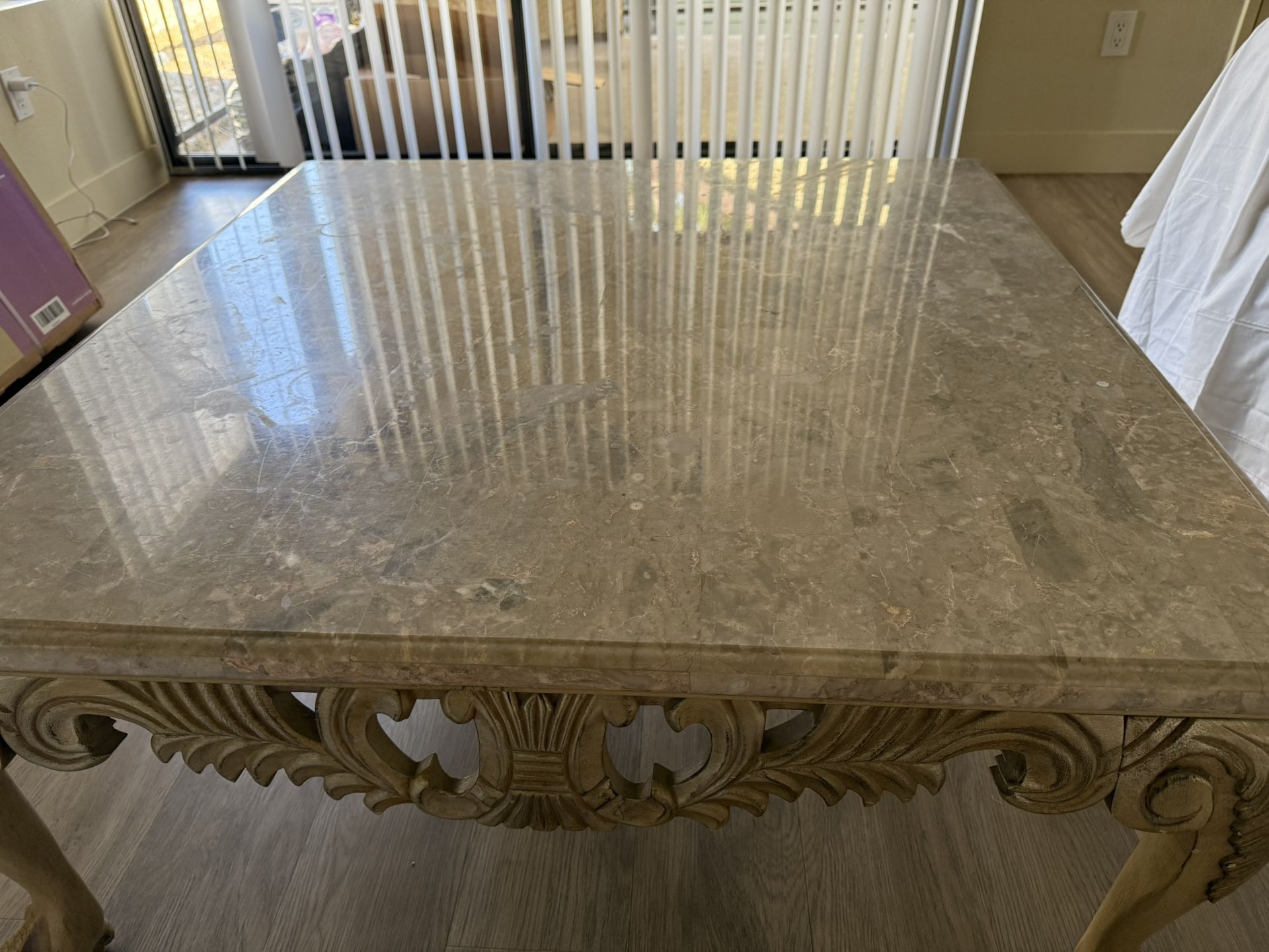 Coffee Table With Marble Top