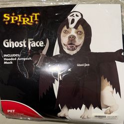 Ghost Face Dog Costume XL