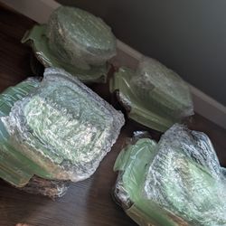 8 Piece Glass Food Storage Containers with Lids, Meal Prep Containers