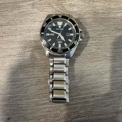 Citizen eco drive/solar powered silver watch