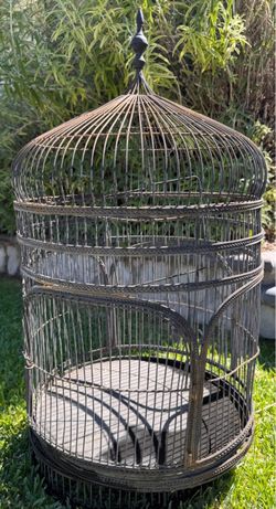 Vintage bird cage metal