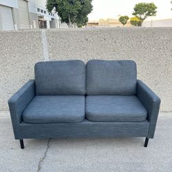 56in Modern Fabric Small Loveseat Couch Sofa