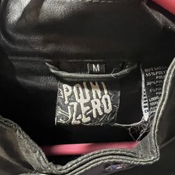Leather Bike Jacket Black