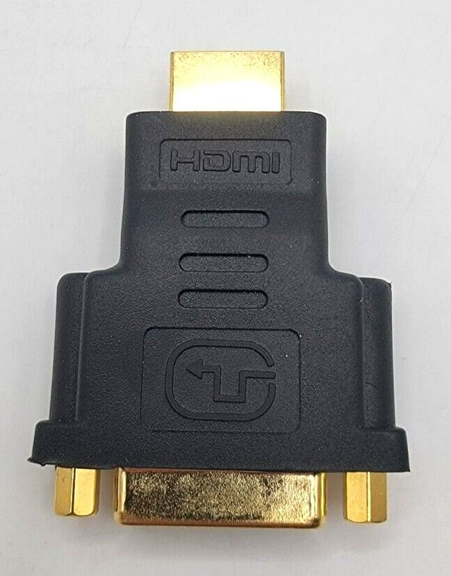 DVI Female to HDMI Male Adapter Bi-directional DVI-I 24+5 Port Converter 4k Gold