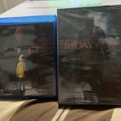 It Blu-Ray-DVD + Friday The 13th DVD Sealed 
