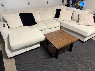 Light beige couches Ashley’s