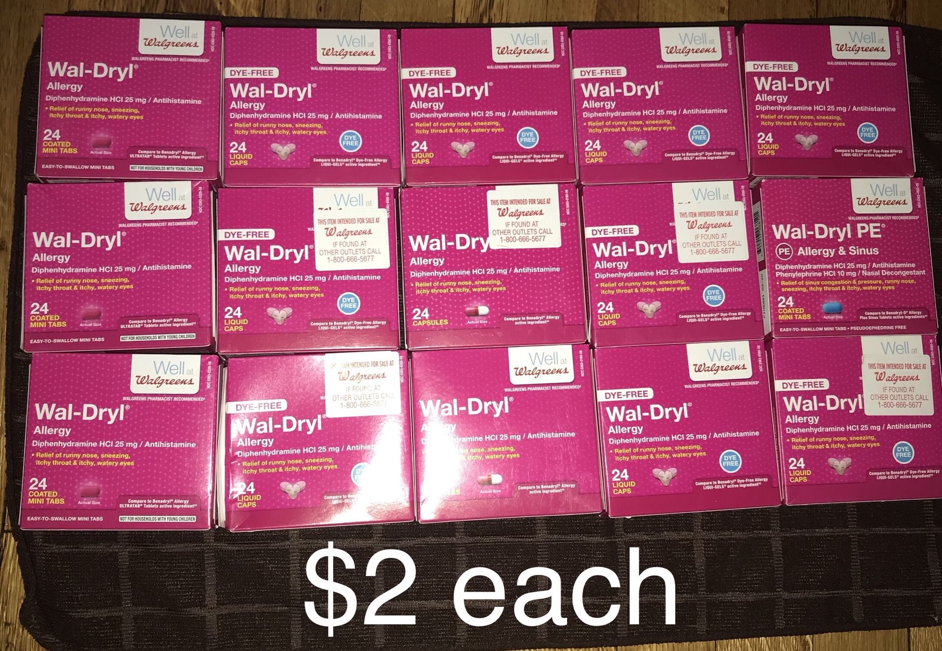 Wal-dryl compared to Benadryl Allergy