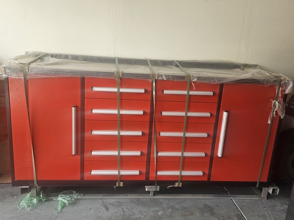 New Toolbox 10 Drawers With  2 Cabinets 