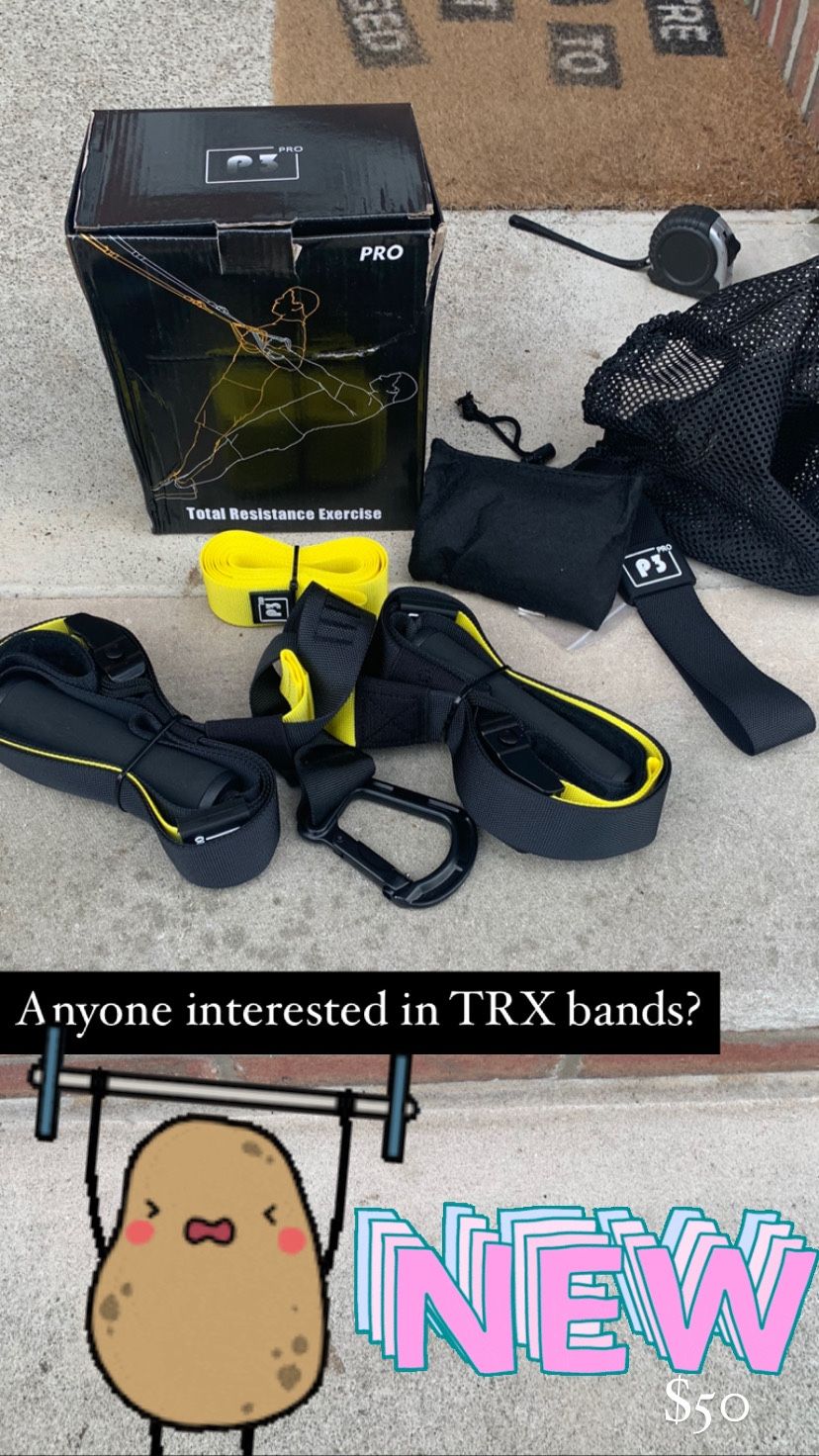 Trx style bands workout gym straps