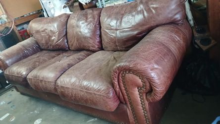 Leather Garage Sofa