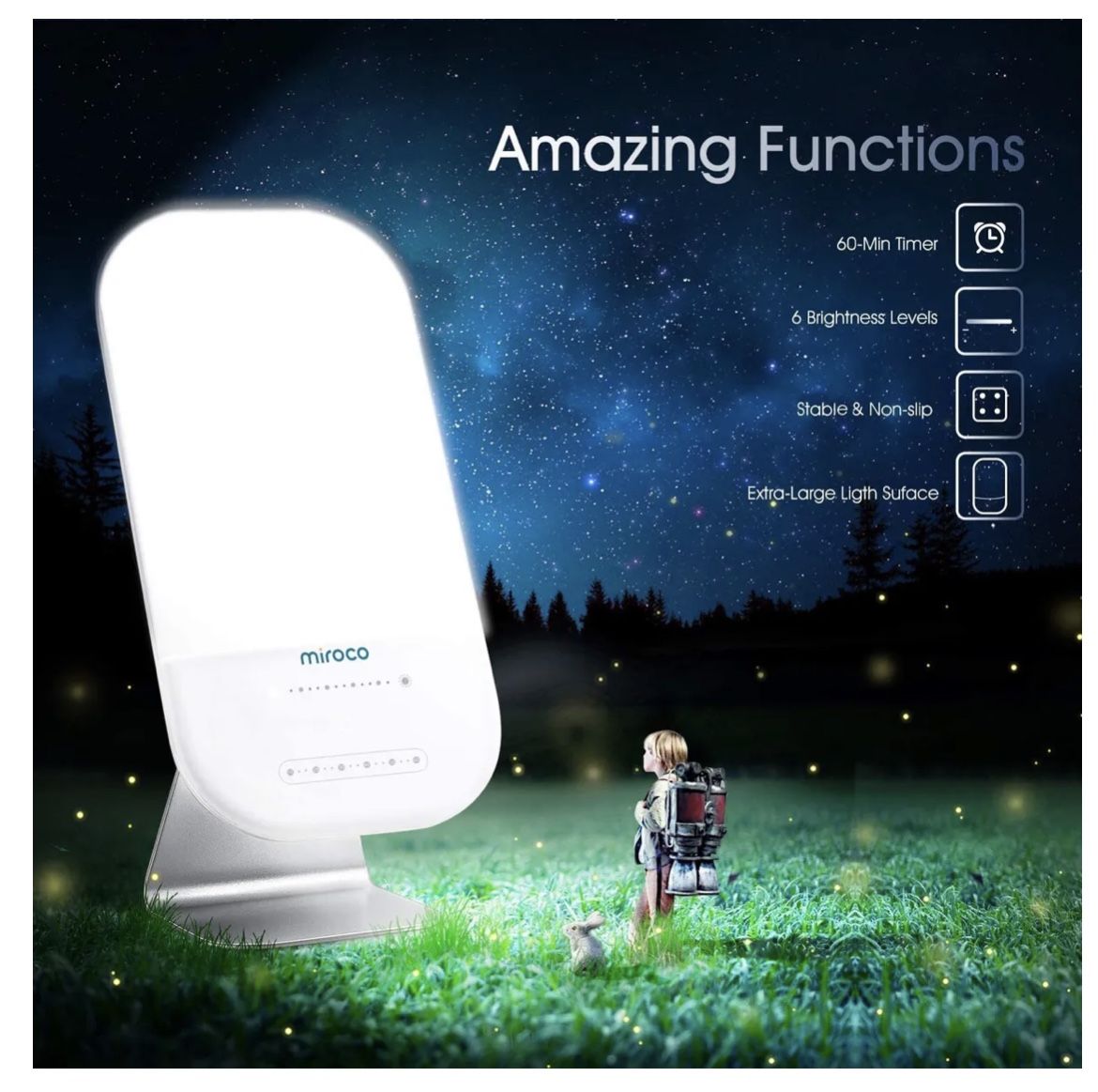 MIROCO Light Lamp LED Bright White Light Model MICL007 for Sale in