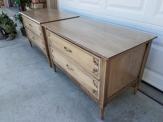 Two vintage tables