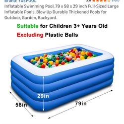 Large Outdoor Pool And Hose