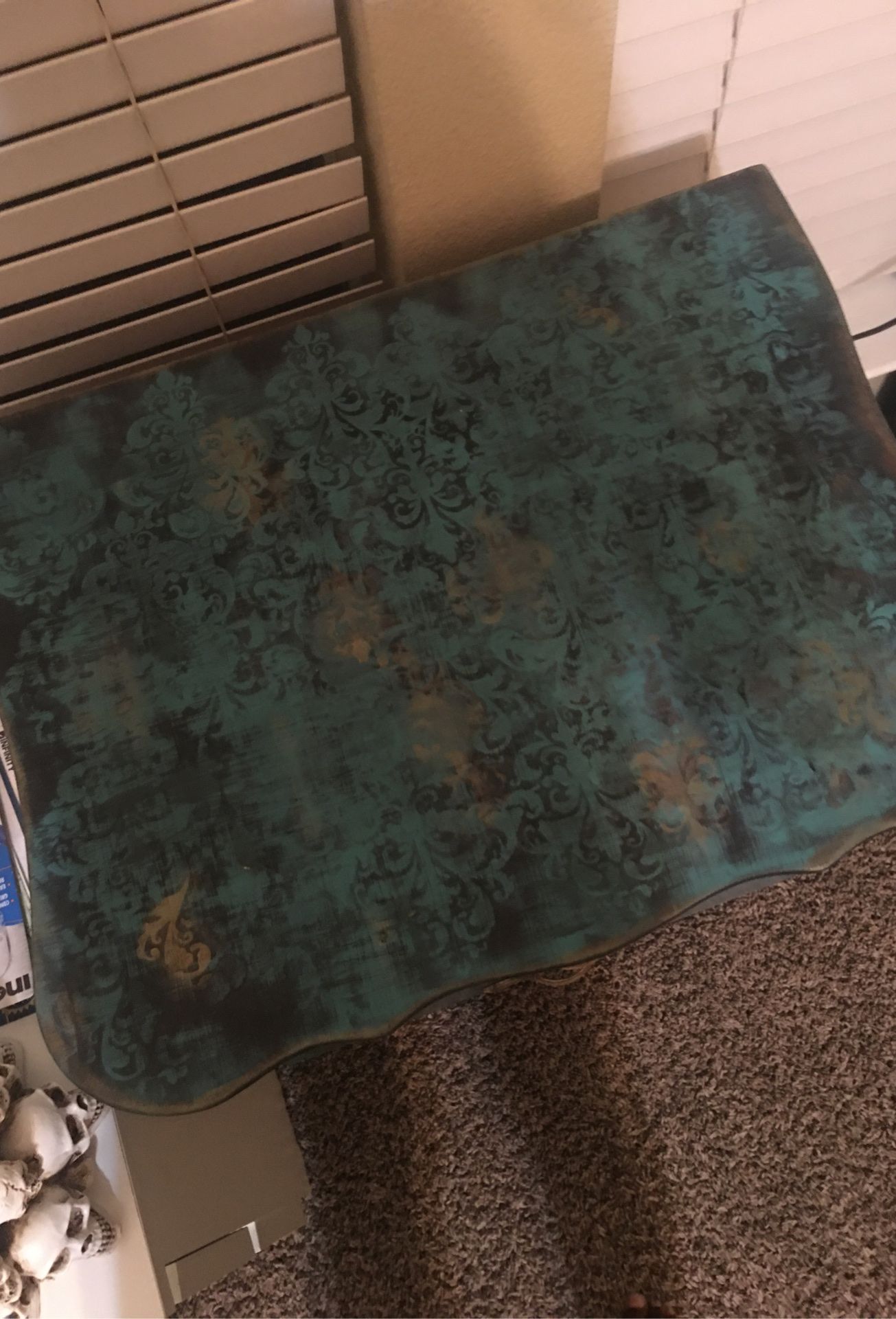 Custom painted night stand $60