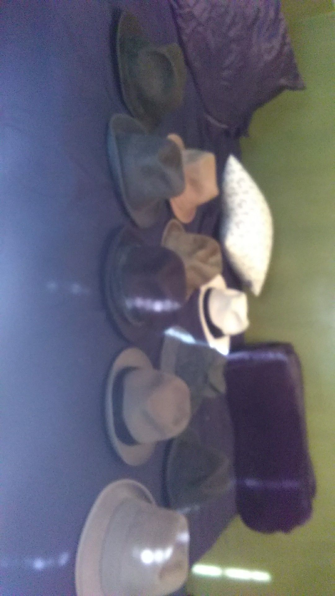 Collection of vintage borsalino fedora hats