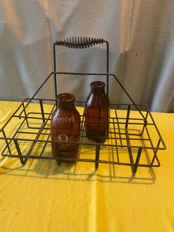 Vintage wire bottle carrier