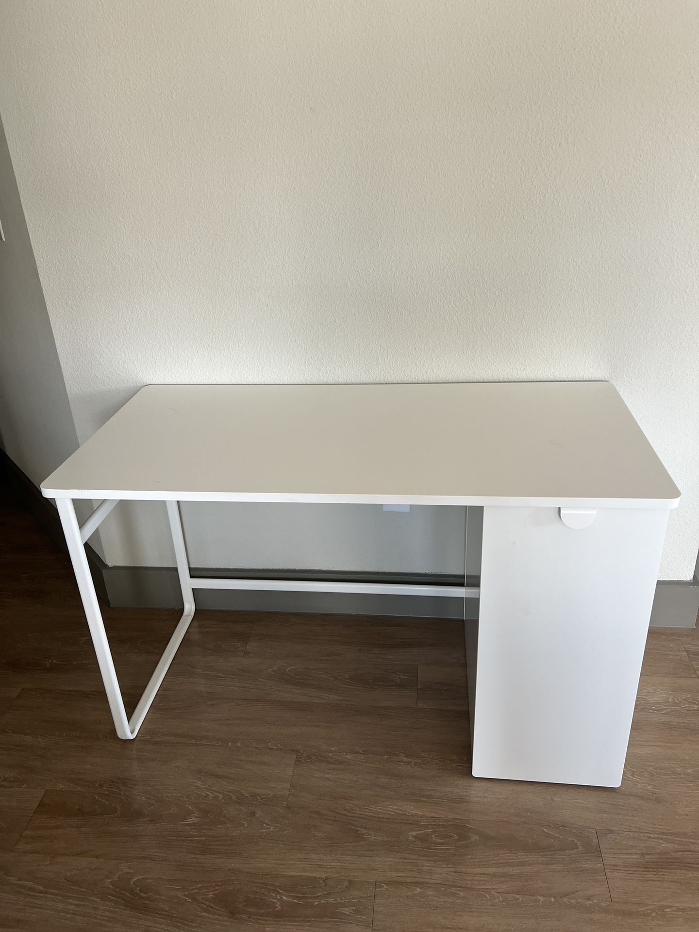 White IKEA Desk