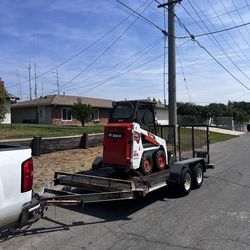 Bobcat skid steer mini tractor