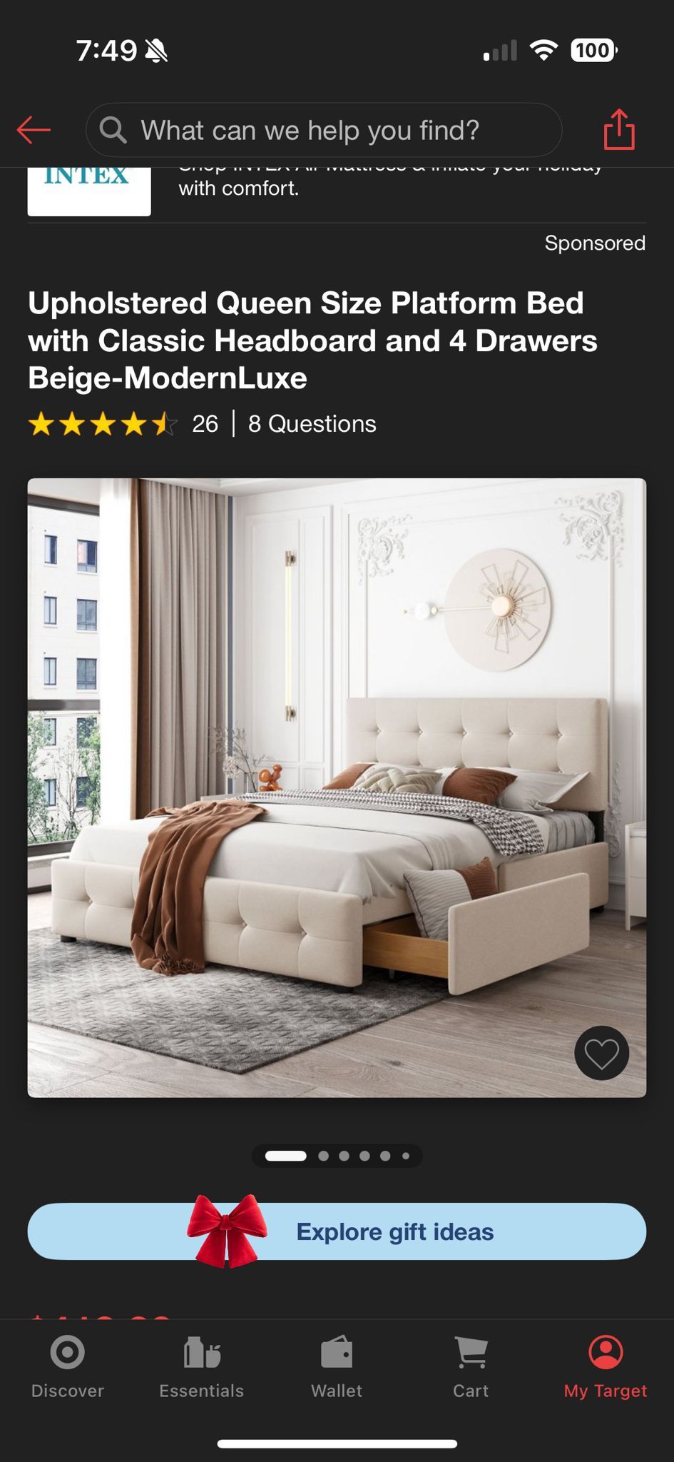 QUEEN BED BOX SPRINGS