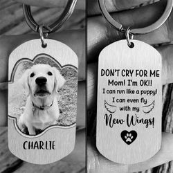 Dog Pet  Handmade Photo Keychain 