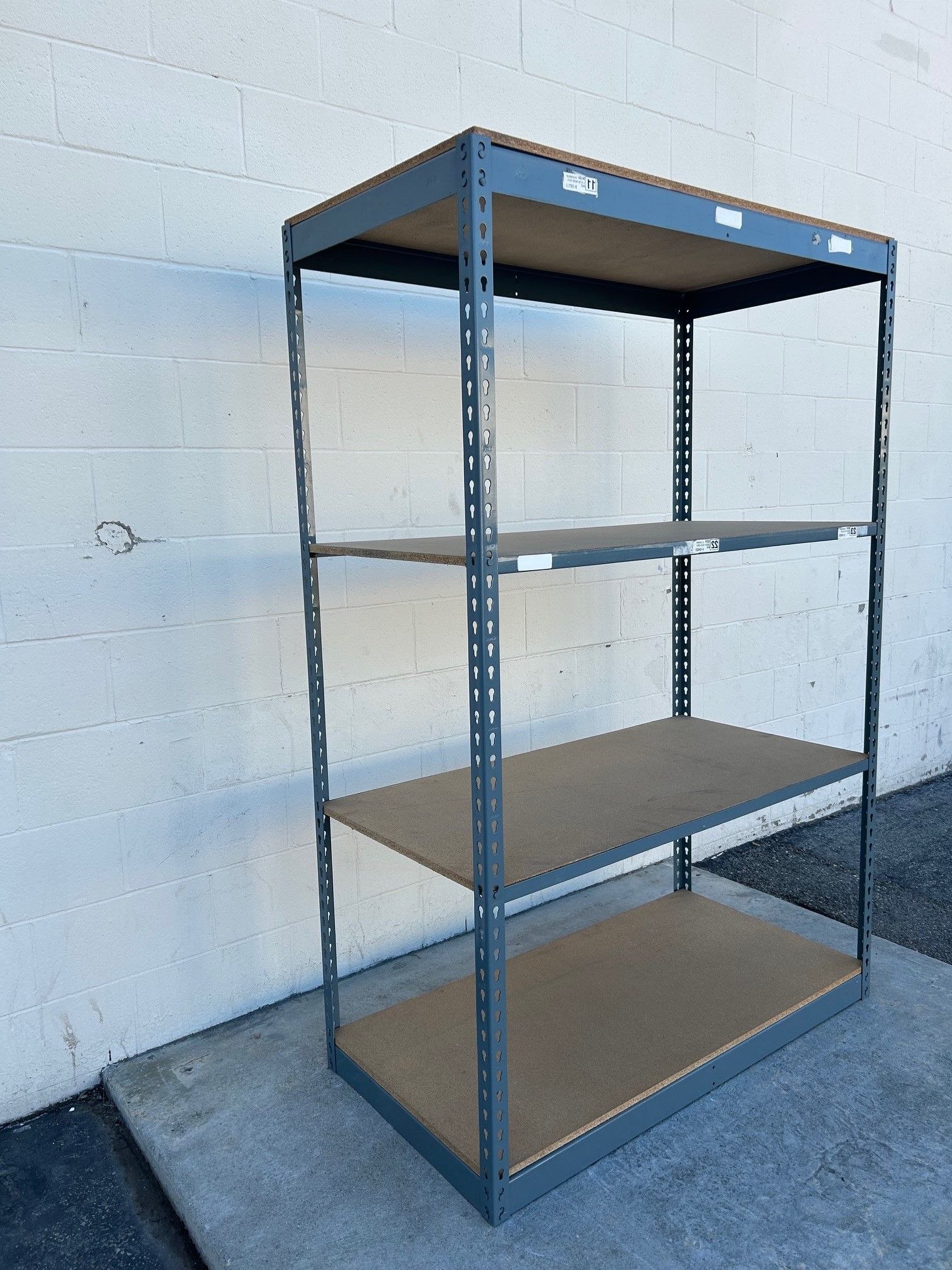 Boltless Shelving 48 in W x 24 in D Warehouse Storage Steel Rivet Rack Used Better Than Homedepot And Lowes Delivery Available