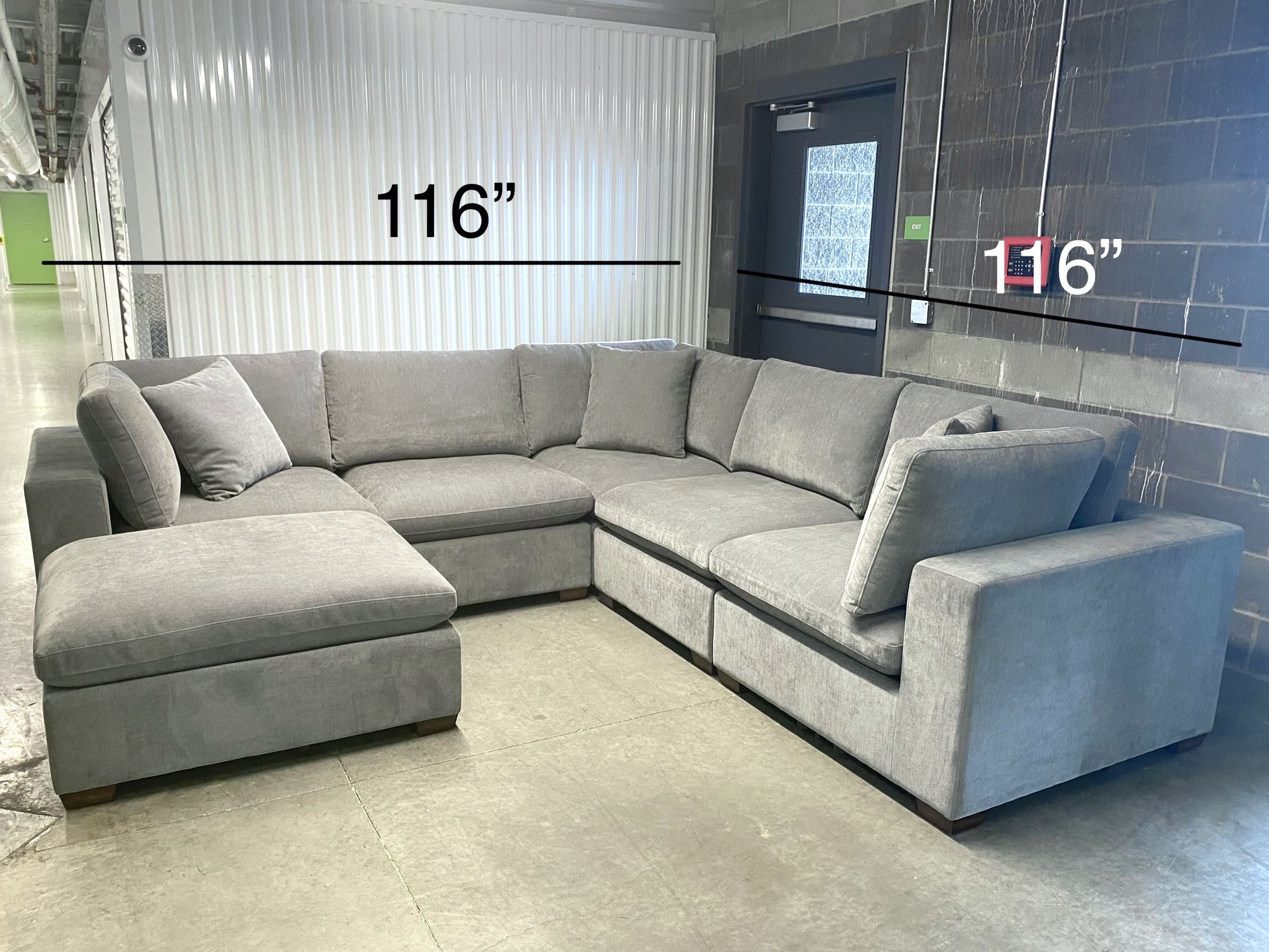 Free Delivery- Brand New Thomasville Sectional Sofa with Ottoman 
