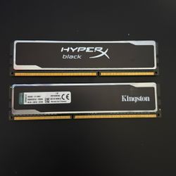 2x4 HyperX DDR3 Ram For Desktops (8GB Kit)