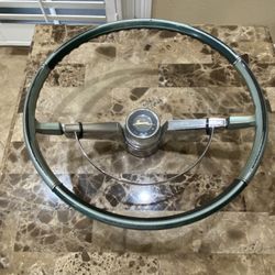 1965 Chevy Impala Original Steering Wheel & Horn Cap.